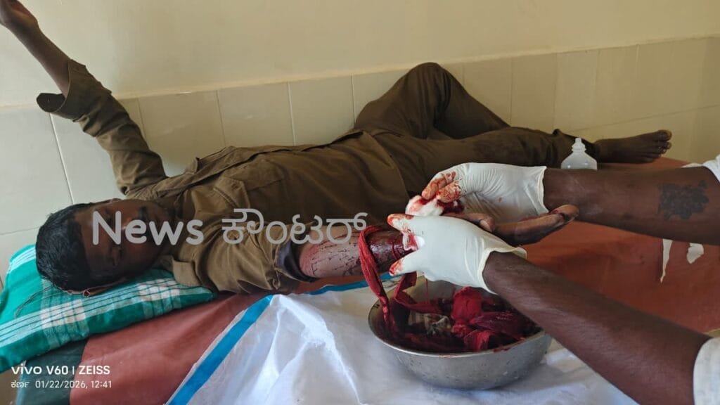 IMG-20260123-WA0008-1024x576 ಹೋಟೆಲ್ ಕಸದ ಮಧ್ಯೆ ಒಡೆದ ಗಾಜು : ಕರ್ತವ್ಯನಿರತ ಪೌರ ಕಾರ್ಮಿಕನ ಕೈಗೆ ಗಂಭಿರ ಗಾಯ